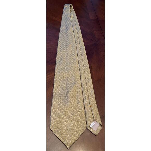 Lamberti Gold 100% Silk Men’s Neck Tie Made In Italy - Picture 3 of 9